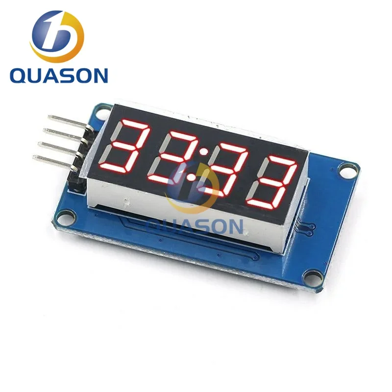 

TM1637 4 Bits Digital LED Display Module For arduino 7 Segment 0.36Inch Clock RED Anode Tube Four Serial Driver Board Pack