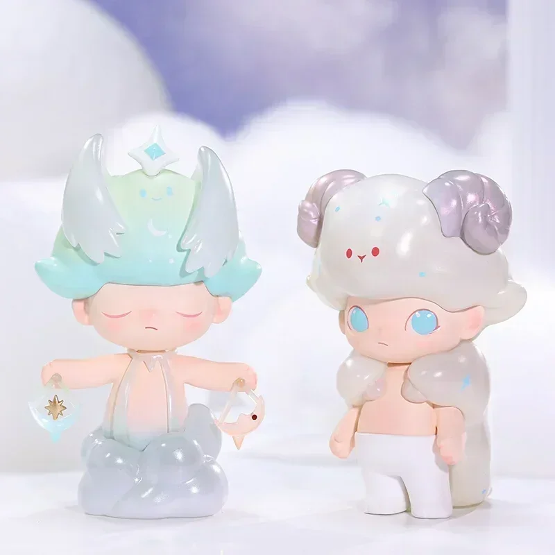 البوب مارت ديمو زودياك سلسلة صندوق أعمى صندوق غامض تخمين حقيبة أنيمي الشكل اللعب DollCute سطح المكتب الحلي جمع هدية لطيف
