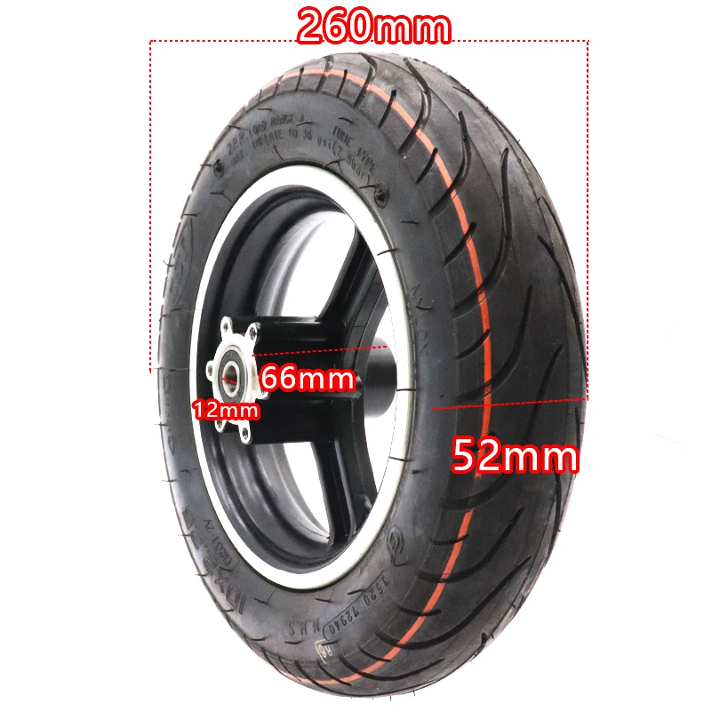 Premium 10x2.25 Tires with Wheels Fits 10 Electric Scooter Balance Bike Smart Balance Bike 10X2.25 Wheel Accessories