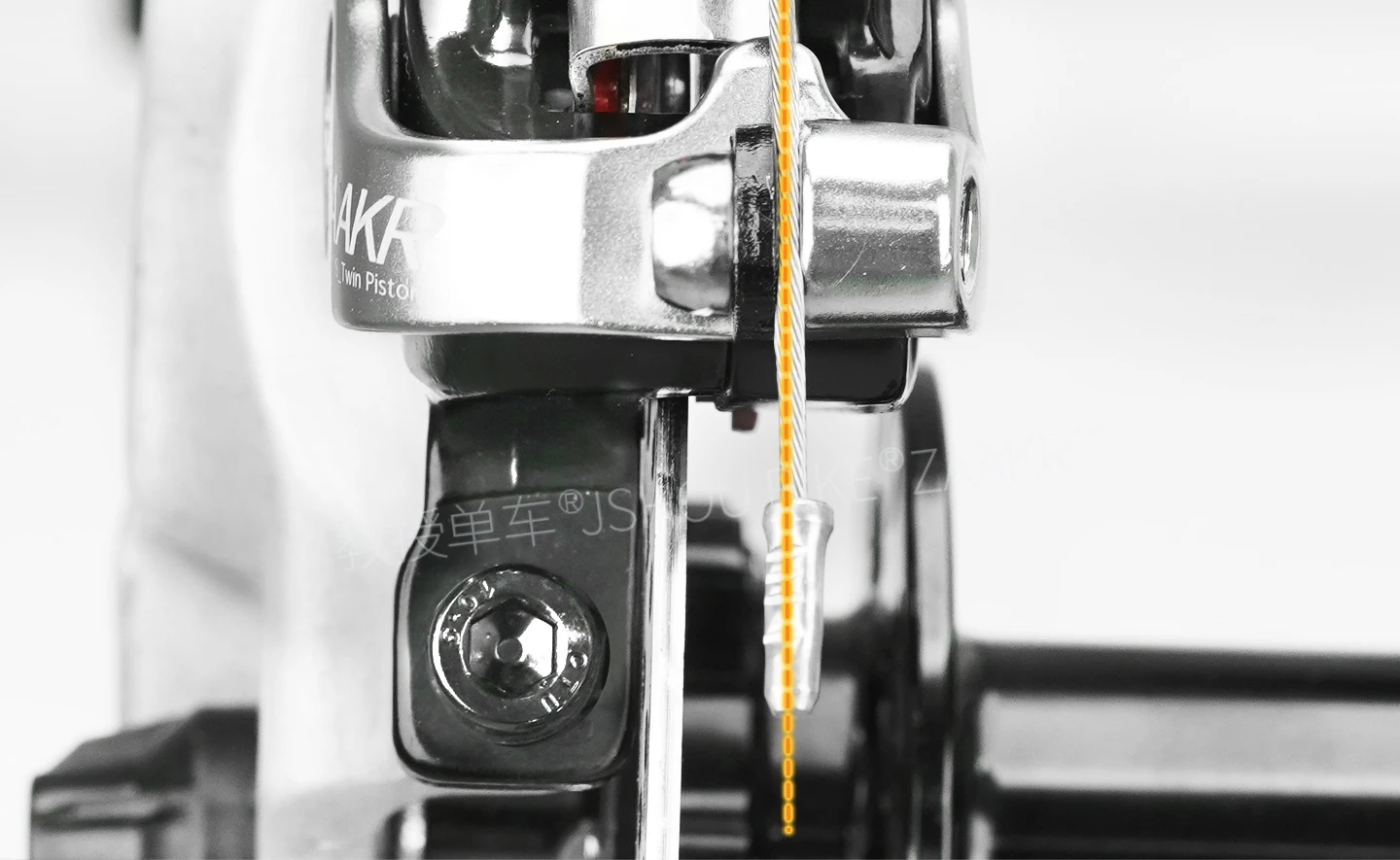 ZAAKR Mechanischer Bremssattel Modell C230-C235 Vergrößerter Kolben, leichtes Design für Fahrräder mit Flat-Mount- und Post-Mount-Befestigung – Detail 18