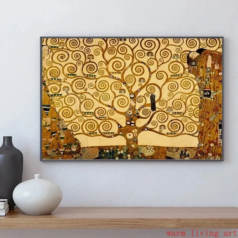 Artist Gustav Klimt Classic Collection The KissFreya's Tears Painting Canvas Print Poster Wall Art Picture for Living Room Decor #2