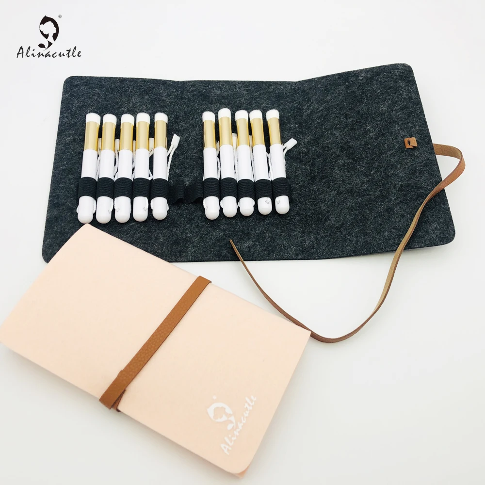 Mini Blending Tools Brush Storage Bag Set Painting Makeup Brushes Flat Top Brushes For Scrapbooking Card Handmade Craft Stencils