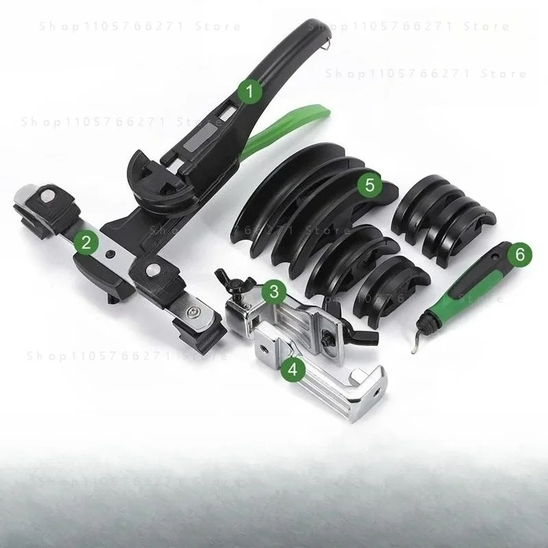 Manual Pipe Bender Copper Aluminum Pipe Universal 90° Positive and Negative Bending 6-22mm Pipe Bending Tool Set ST-R999