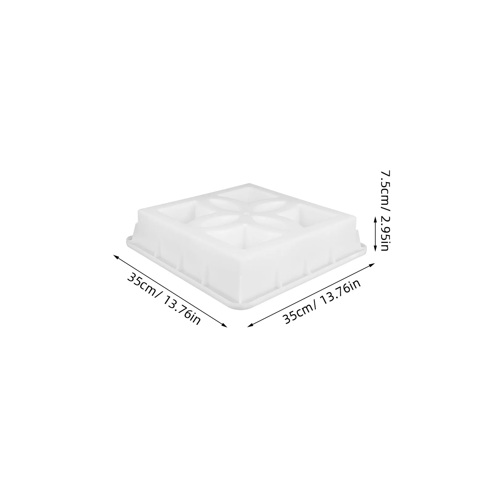 Premium Plastic Hollow Brick Mold for Concrete Paving Construction DIY Garden Wall Landscaping Flower Bed Fence Border Cement