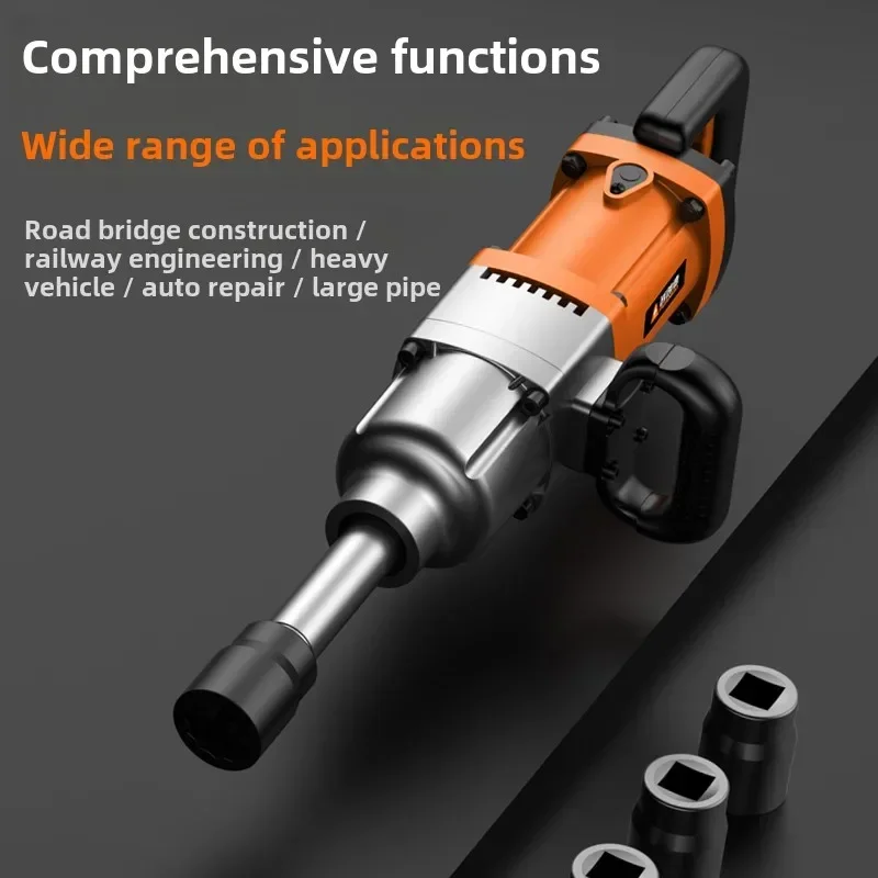 

Electric Wrench 220V Plug-in High Power Auto Repair Tower Crane Industrial Grade High Torque Heavy Impact Electric Air Cannon