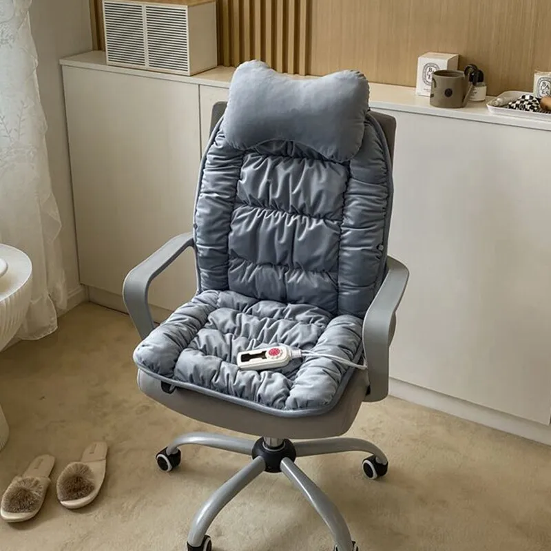 Dutch Velvet Heated Chair Cushion Soft Comfortable Office Seat Cushion Anti Slip Cushion Free Temperature Adjustment Integrated