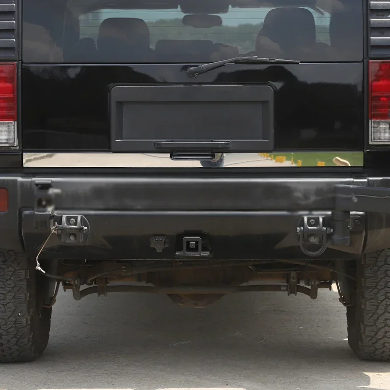 2Pcs stainless steel silver For 2003-09 Hummer H2 car styling tailgate lower decorative plate sticker car decoration accessories