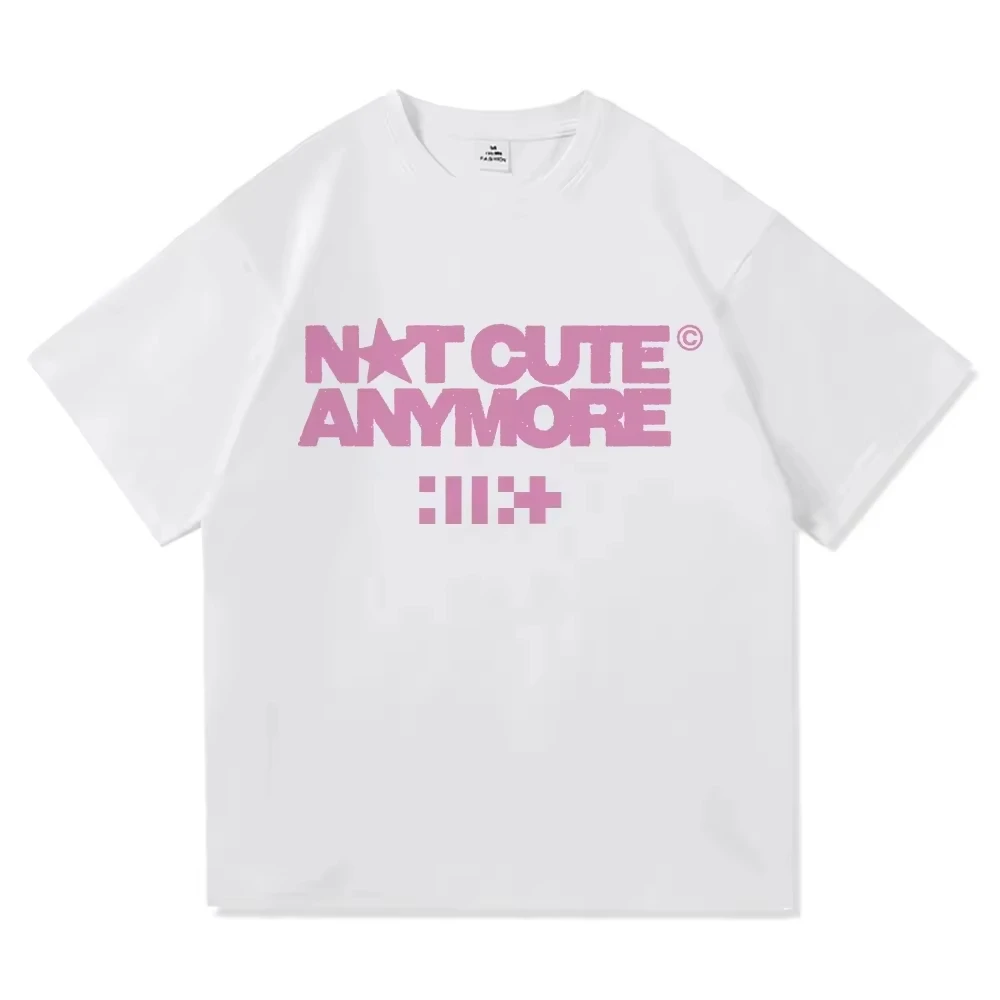 ILLIT Not Cute Anymore Album TShirt Fashion Men_women Clothing Harajuku High Quality Tops Cotton TSh