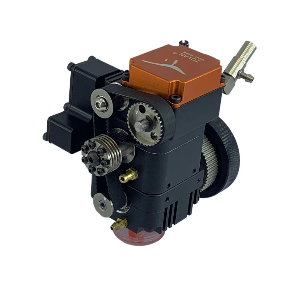 TOYAN Four Stroke 3.5cc Water Cooled Micro Methanol Engine Model Aluminum Alloy High Power Modified Water Cooled Engine