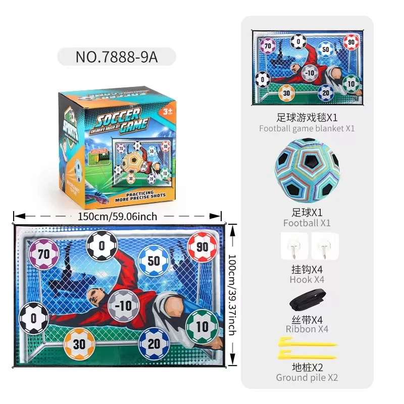 Kids Soccer Game Football Match Indoor Sports Toy Sticky Balls Football Goal Training Family Party Competitive Boy Birthday Gift