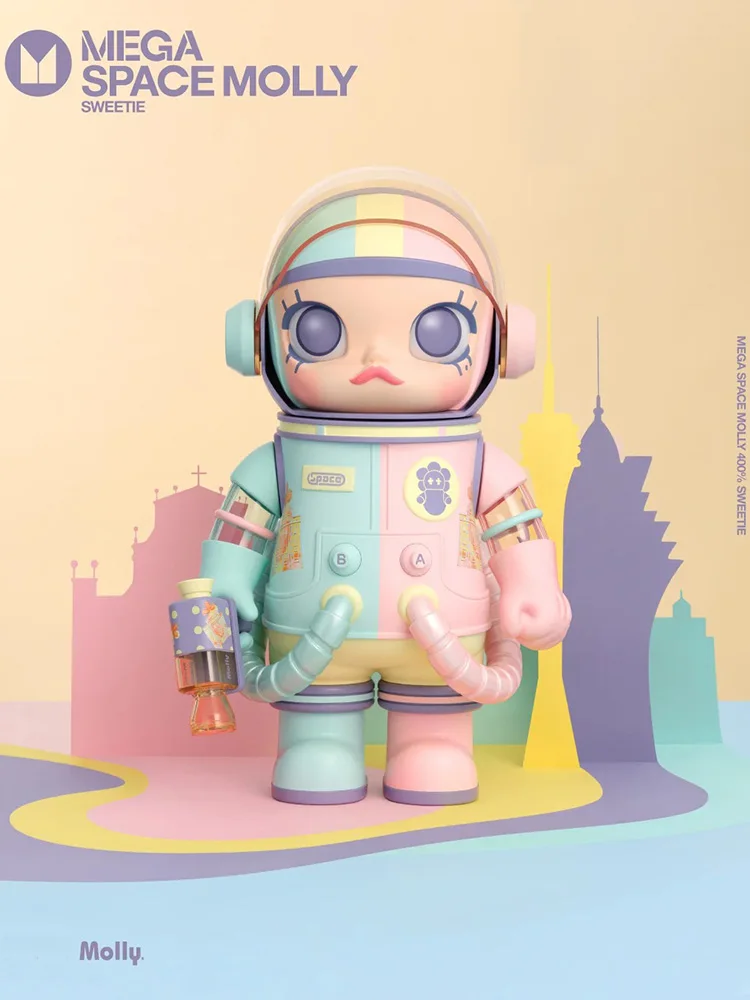 New Genuine Limited Edition Mega Space Molly Sweetie 100%&400% Series Action Figure Toy Collectible Model Children Xmas Gift