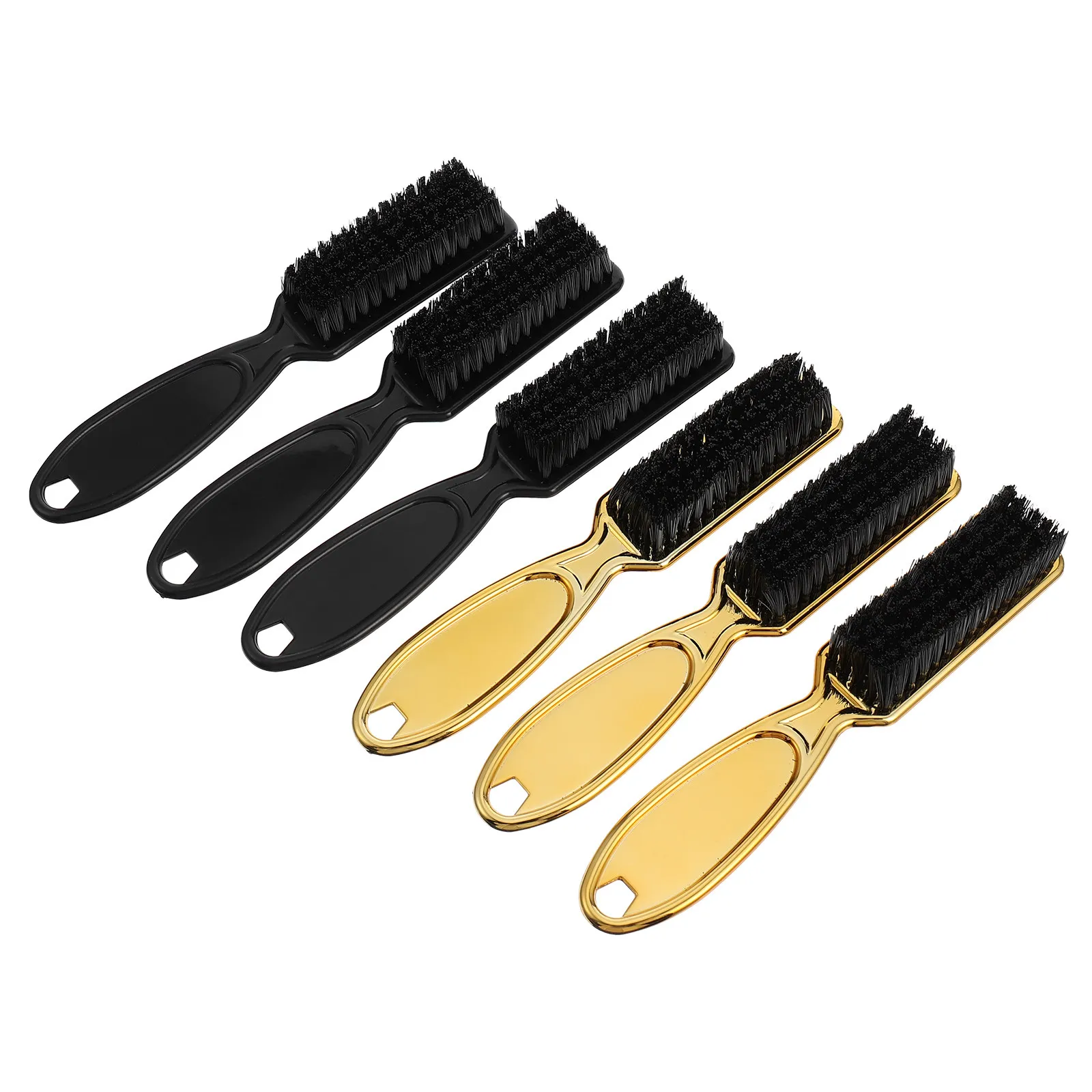 

6Pcs Barber Cleaning Brush Hairdressing Broken Hair Remove Comb Sturdy ABS Handle Neck Duster for Haircut Beard Shaving Use