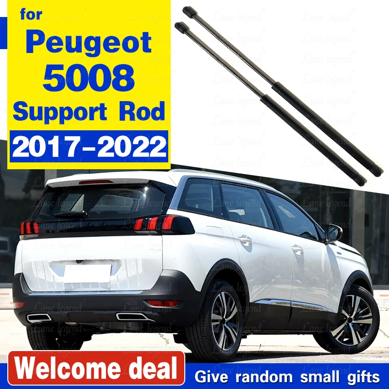 Trunk Struts for Peugeot 5008 Hitchhiker SUV 2017 - 2022 Rear Tailgate Boot Gas Springs Struts Shock Lift Supports Dampers Rod