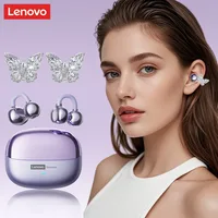 Auriculares Inalámbricos Lenovo LE302 OWS, Baja Latencia, Llamadas HD, Bluetooth, Música HiFi, Auriculares Deportivos de Moda, Auriculares Cómodos con Clip para la Oreja