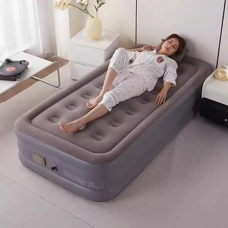 Simple Thickening Aerate Bed Inflatable Camping Single Children Aerate Bed Frame Car Sofa Folding Camas De Casal Home Furniture