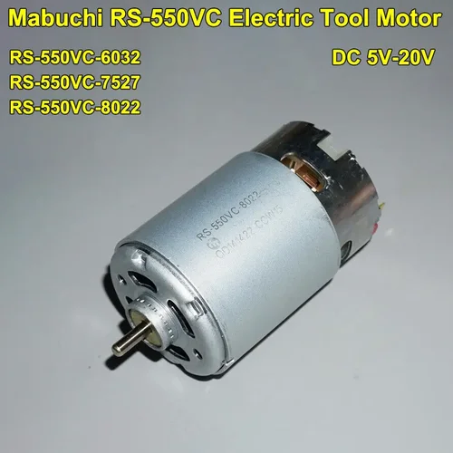 Mabuchi-RS-550VC-8022 7527 6038 Mini Motor de herramientas, taladro eléctrico inalámbrico de alta velocidad, destornillador, DC 10,8 V, 14,4 V, 18V