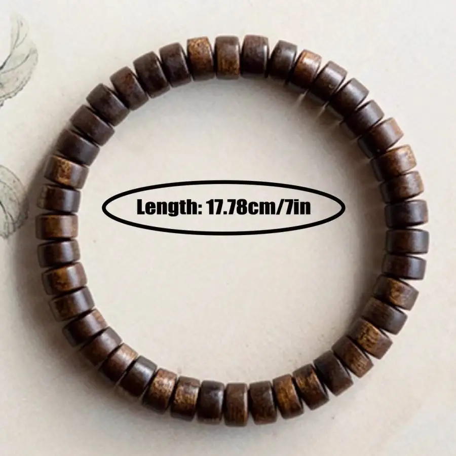 Handmade Sandalwood partition panel bead bracelet,men's cuff button bracelet,Ramadan prayer bead,women's meditation,holiday gift