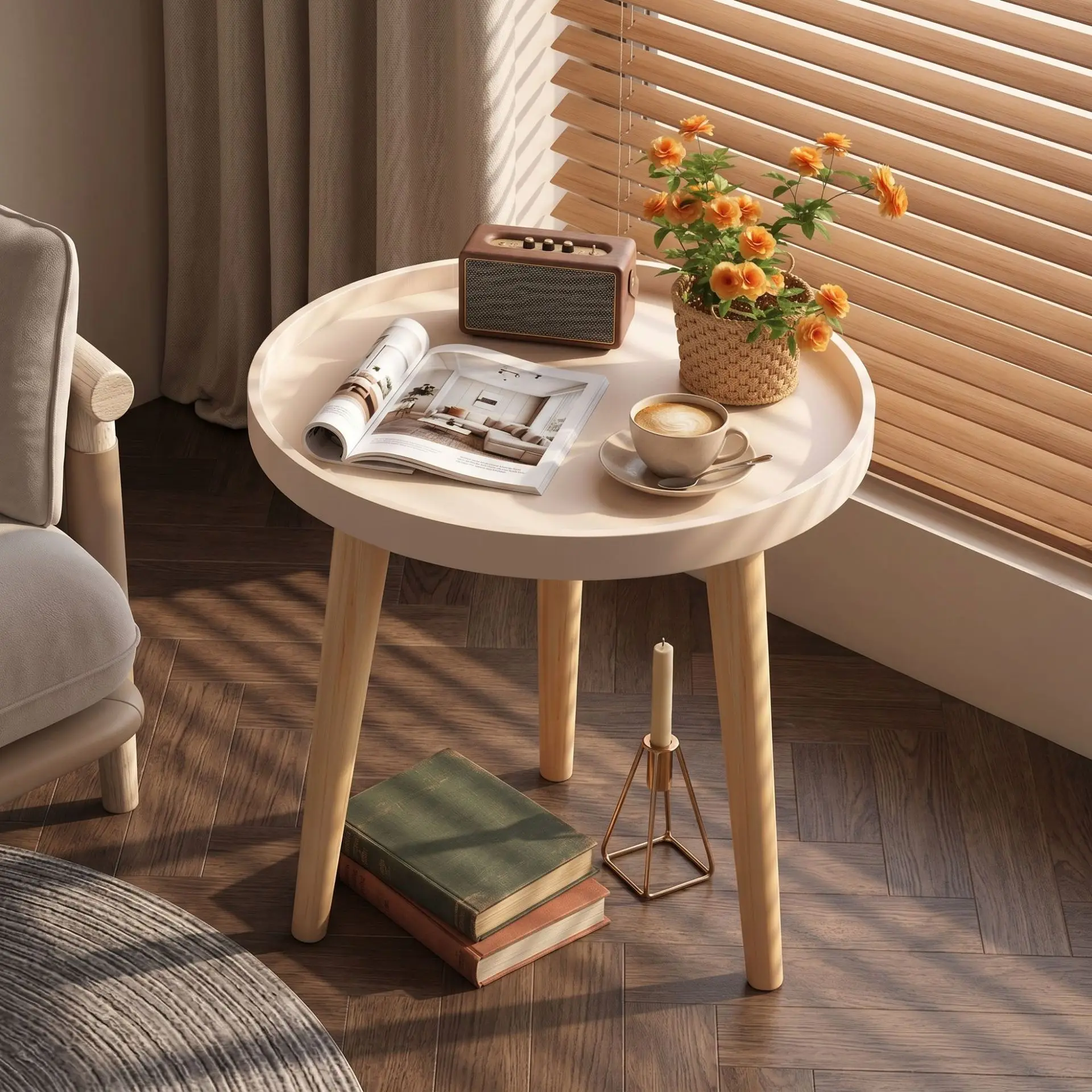 #Modern Wooden Eco-Friendly Multi-Function Side Table, Coffee Table Countertop, Living Room Furniture