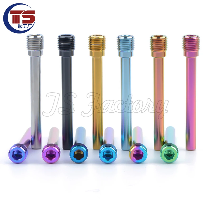 TS 2 قطعة/10 قطعة مصنع التيتانيوم سبائك التيتانيوم الفرجار مزلاج كاواساكي نيسين الفرامل الخلفية الفرجار مزلاج لا الصدأ GR5