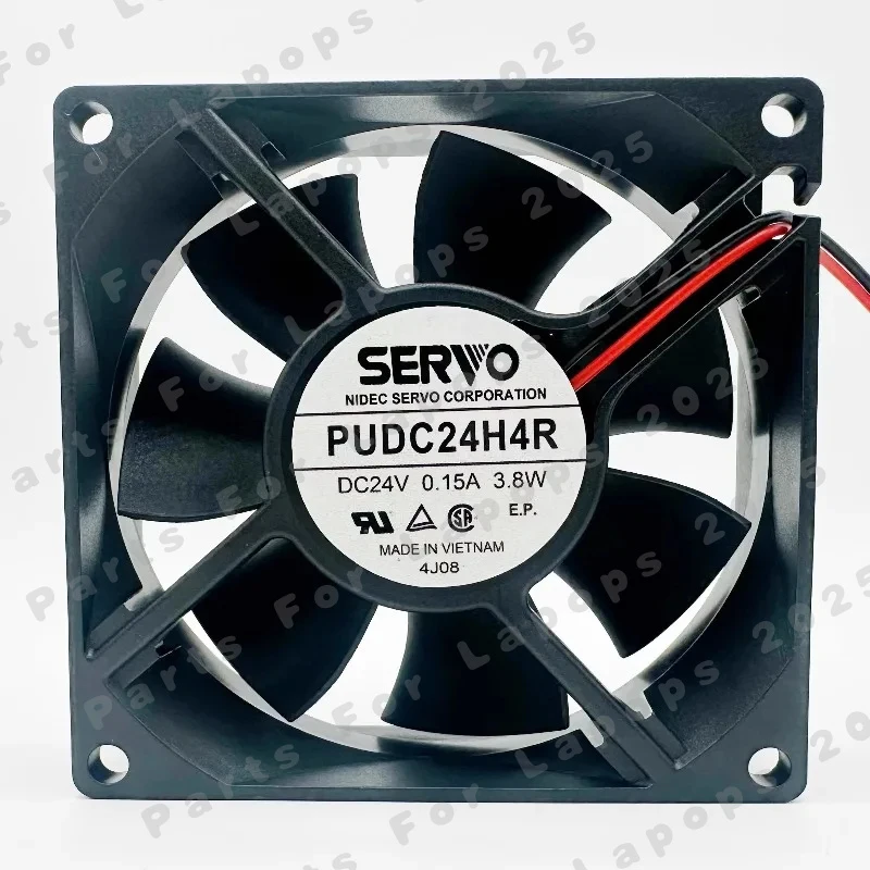 

J New Cooler Fan For SERVO PUDC24H4R 24V 0.15A 3.8W 8CM Cooling Fan 1PCS 80×80×25mm