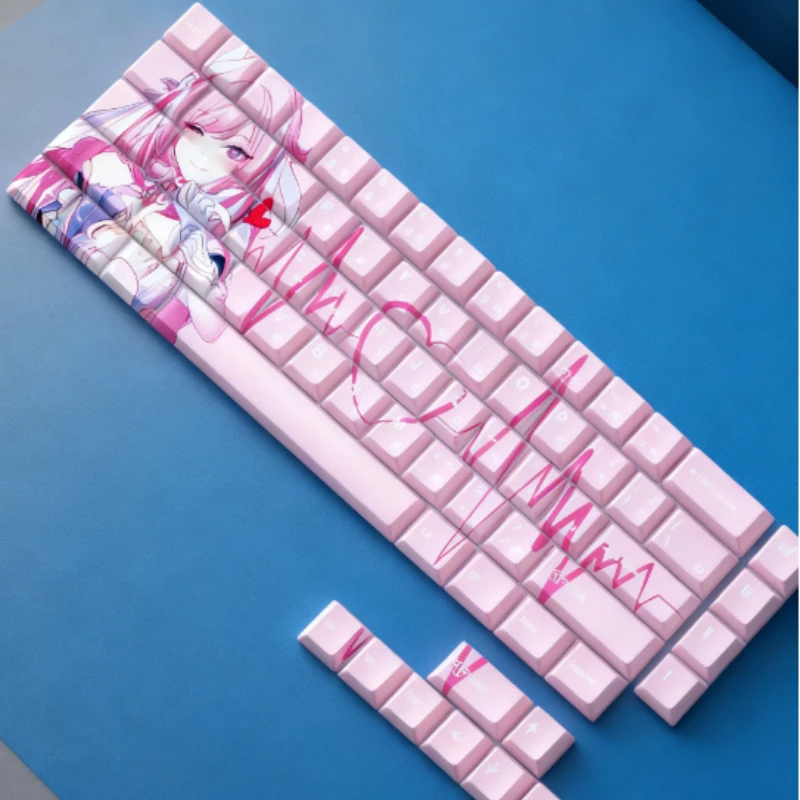 

Колпачки для клавиш Elysia, OEM-профиль, материал PBT для Atk68/mad60/fire68/75/77, механические клавиатуры для игрового офиса, набора текста «сделай сам», на заказ