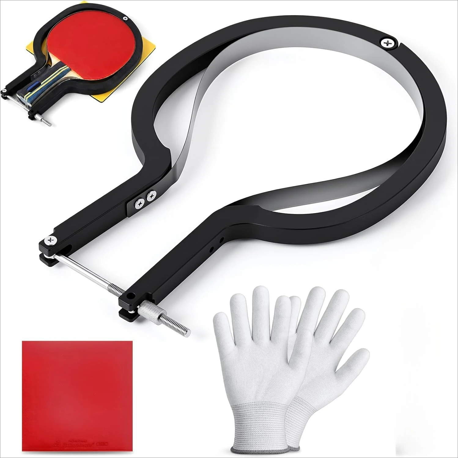 Adjustable Arc Bow Table Tennis Rubber Cutter Kit Fits All Racket Curves