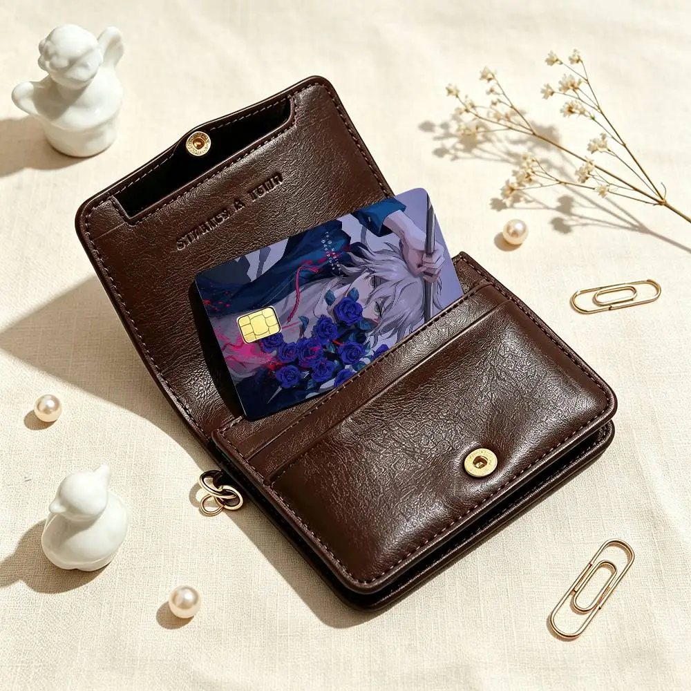 n-Nagito Komaeda Danganronpa  Credit Card HD Stickers Game Card Decal Small Chip Waterproof Sticker Gift
