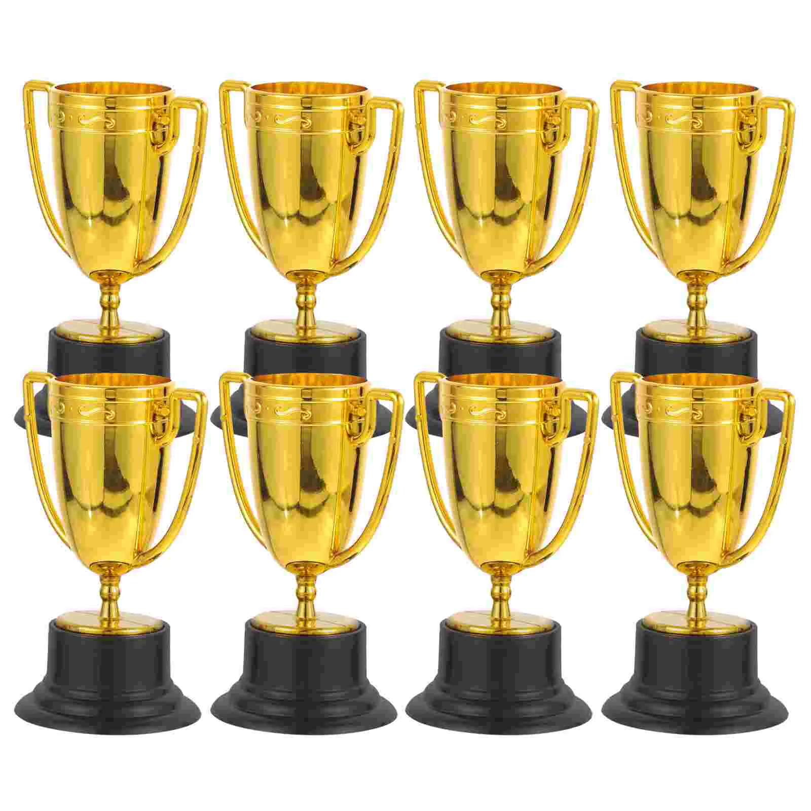 8 Pcs Trophy Decoration Bright Color Trophies Baseball for Kids Glass Competition Award Plastic Cup Party Game Toys