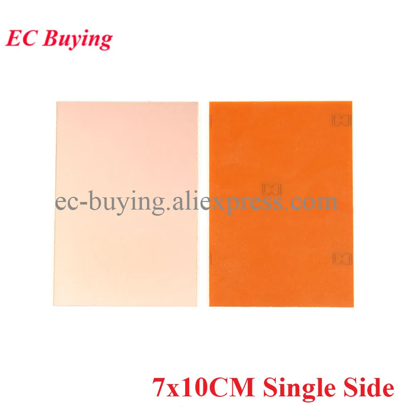 5pcs PF PCB Single Side Copper Clad Plate 7*10cm Laminate Circuit Board DIY Kit 7x10cm Universal Fiberglass Board Bakelite Mater