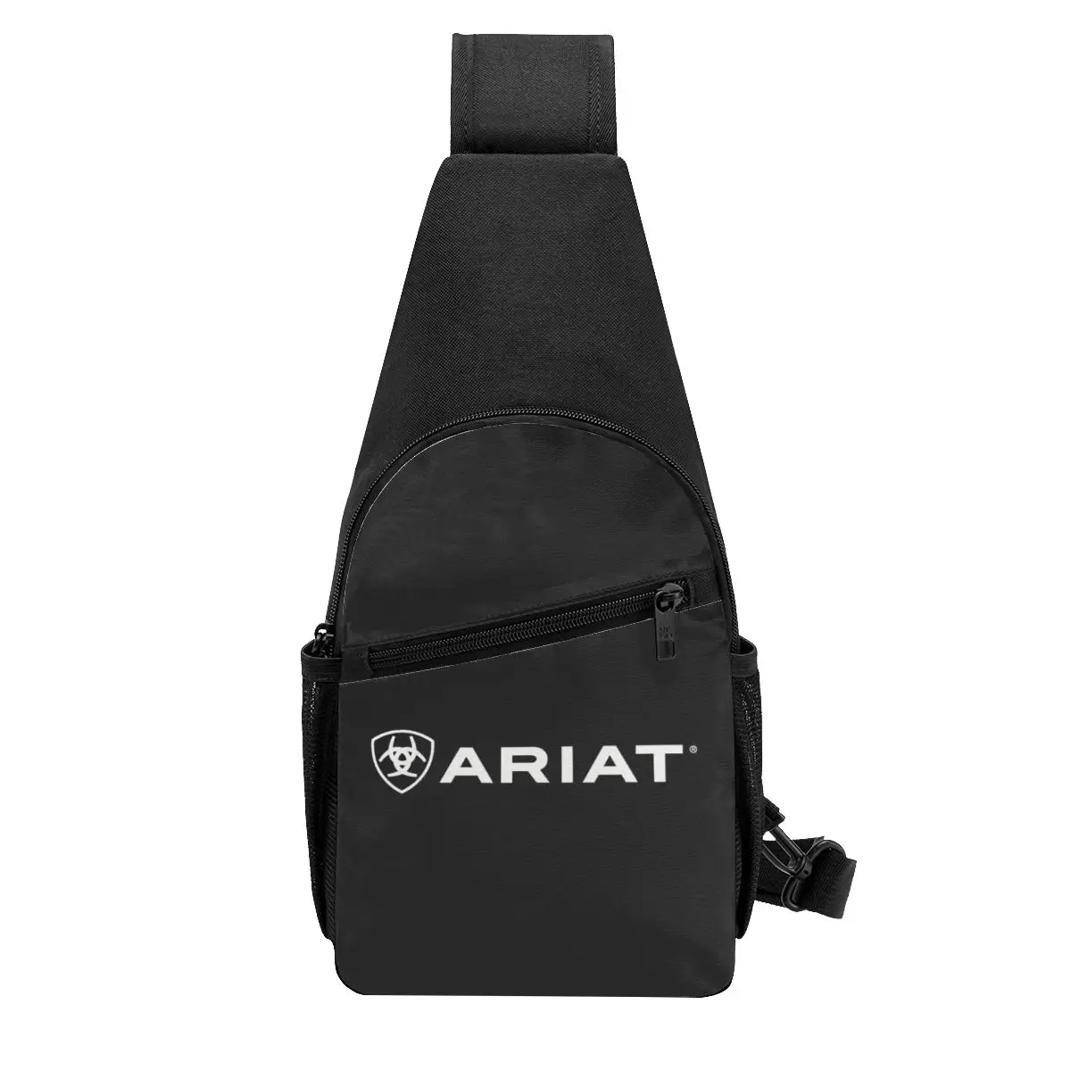 Ariat Distressed American Flag Print Chest Bag Men Sling Crossbody Backpack Chest Bag Travel Hiking Daypack Shoulder Bag