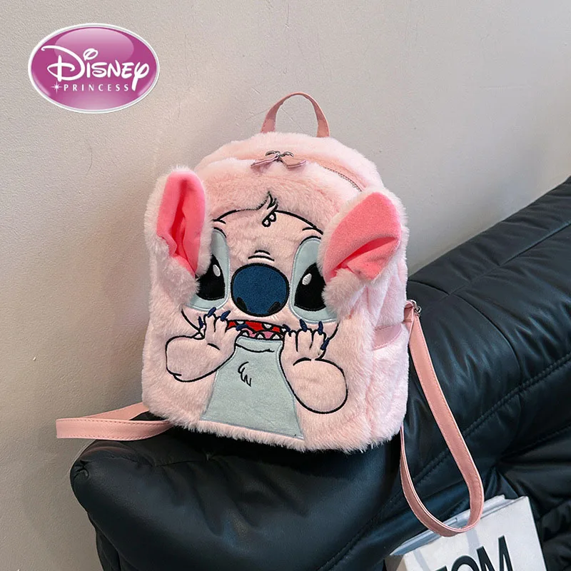 

Disney 2025 New Creative Funny Stitch Plush Children's Backpack Cartoon Doll Kindergarten Backpack
