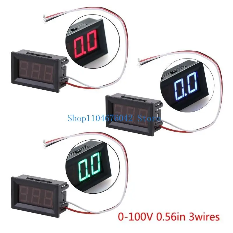 652F Red/Green/Blue Digital Voltmeter with 3-Wire Display Module for House