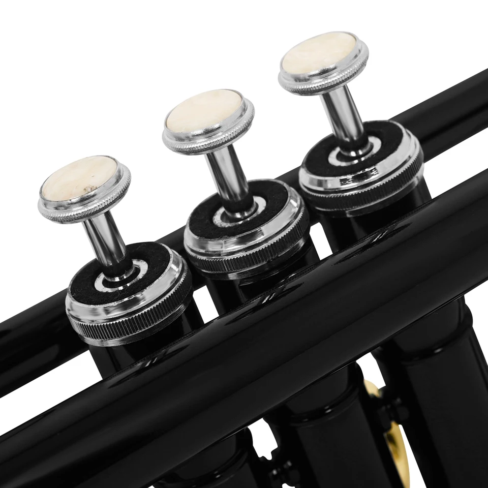 M MBAT Tromba in ottone Sib Tromba standard Set Strumento musicale professionale in ottone di alta qualà con custodia Guanti per bocchino  18