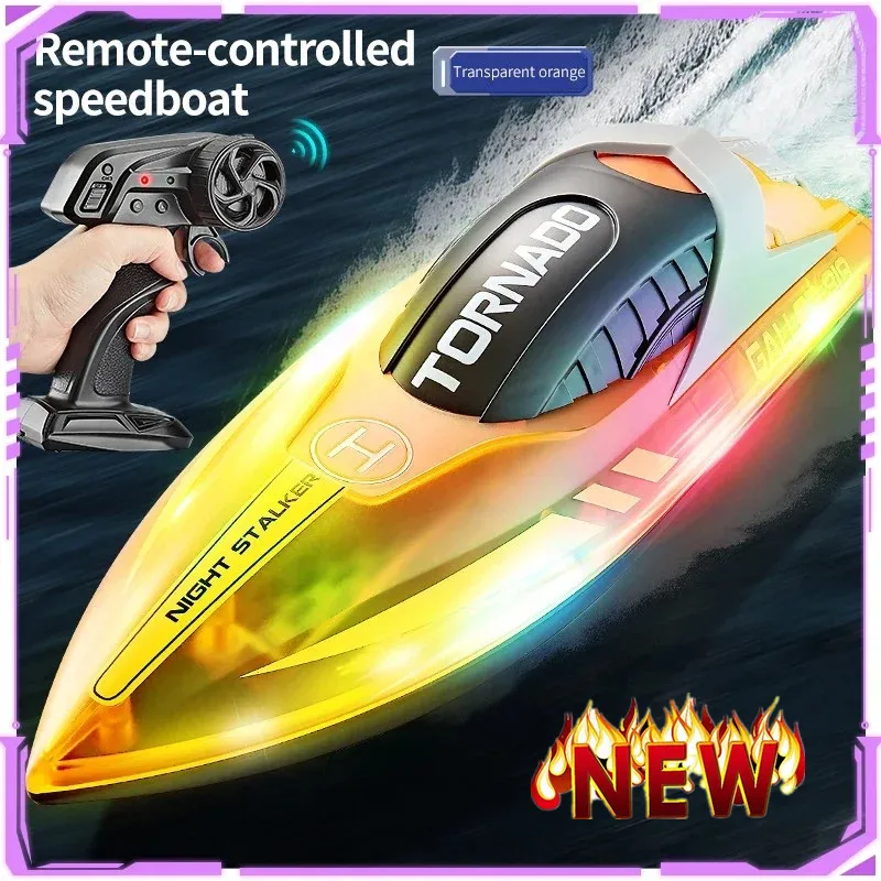 2.4G Radio Rc Boat 15Km/h High-Speed Remote Control Racing Ship Water Speed Boat  Dual Motor Waterproof Remote Control Ship Toy