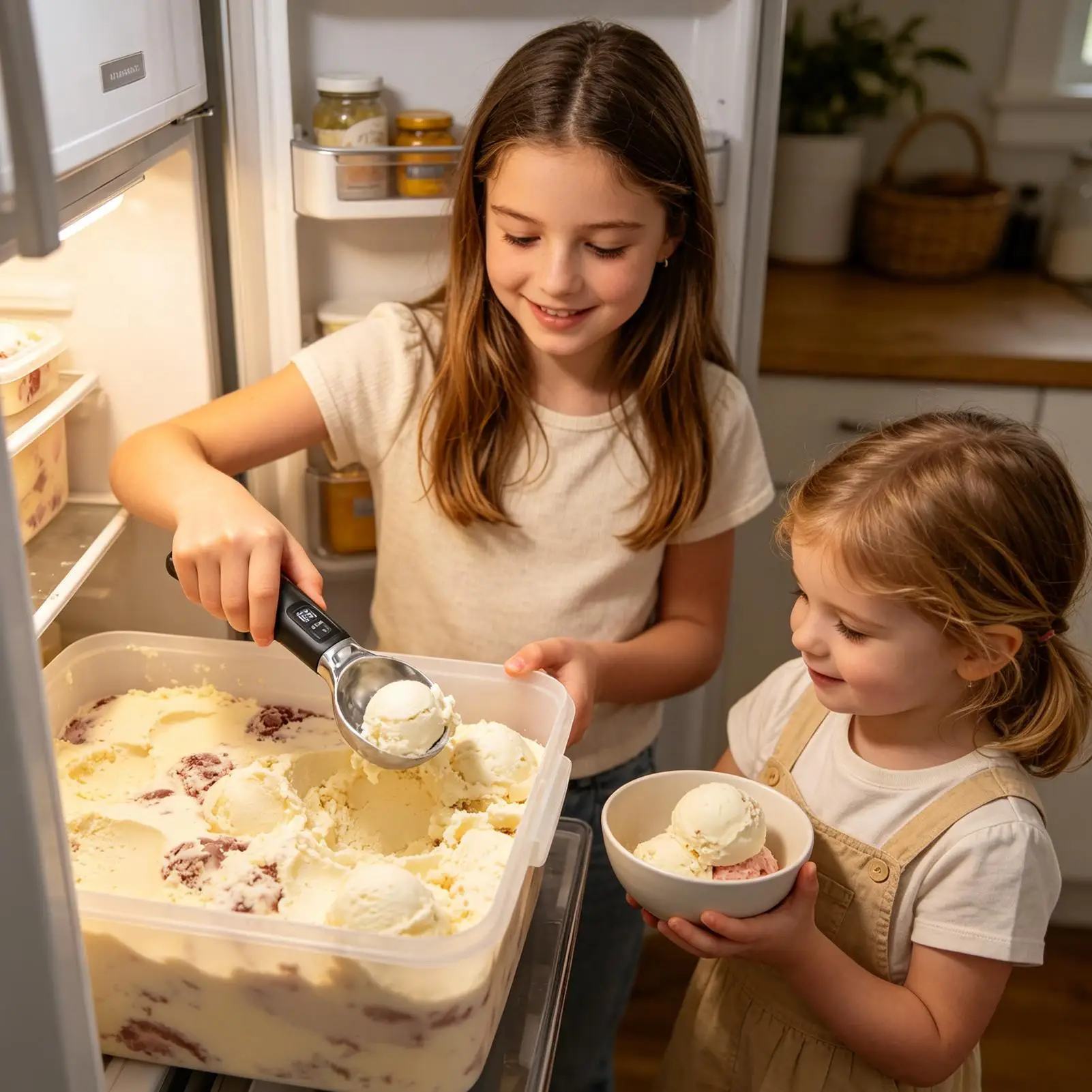 Heated Ice Cream Scoop Rechargeable With Removable Battery Rechargeable Scooper Ice Cream Scoop With LED Display For Yogurt