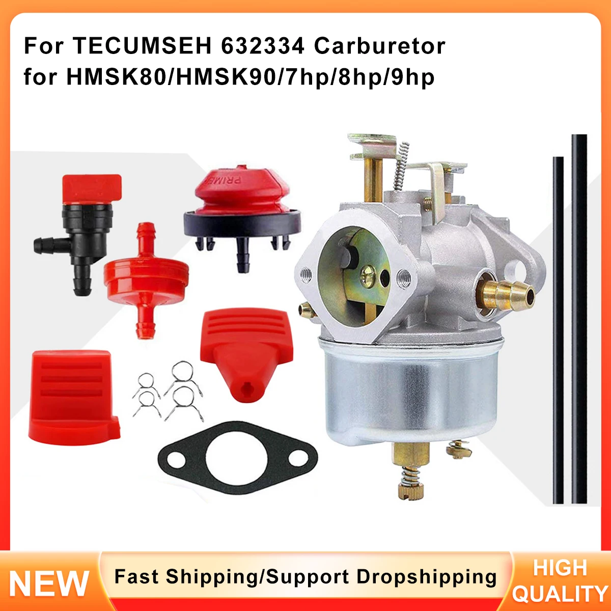 

Carburetor 632334 for Tecumseh HMSK80 HMSK90 7HP 8HP 9HP Snow Blower