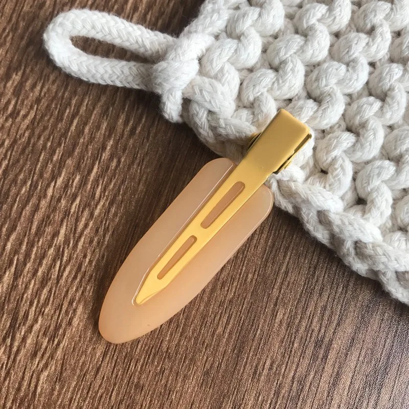 2 teil/los bunte nahtlose Haarnadel profession elle Styling Friseur Make-up-Tools spurlose Haars pangen für Frauen Mädchen Kopf bedeckung – Detail 7