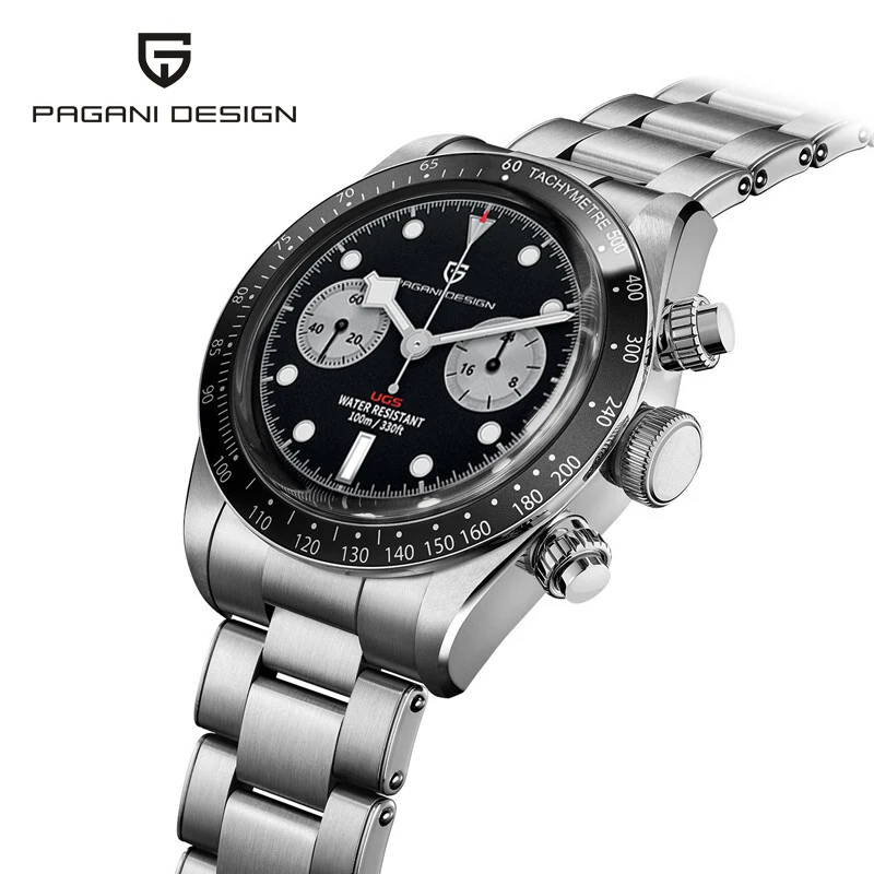 2023 PAGANI DESIGN New BB58 Panda Retro Men's Automatic Chronograph Sapphire Mirror Japan Move Men Quartz Wrist Watch Waterproof