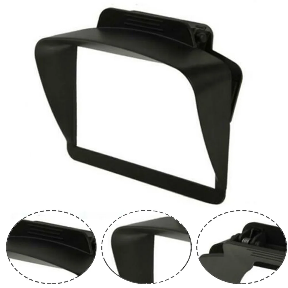 1PCS 5 Inch Sat Nav Sun Shade Visor Black Plastic Sat Nav Sun Shade Visor For All 5\'\' TomTom- & 5.1\'\' Garmin- GPS Anti Glare