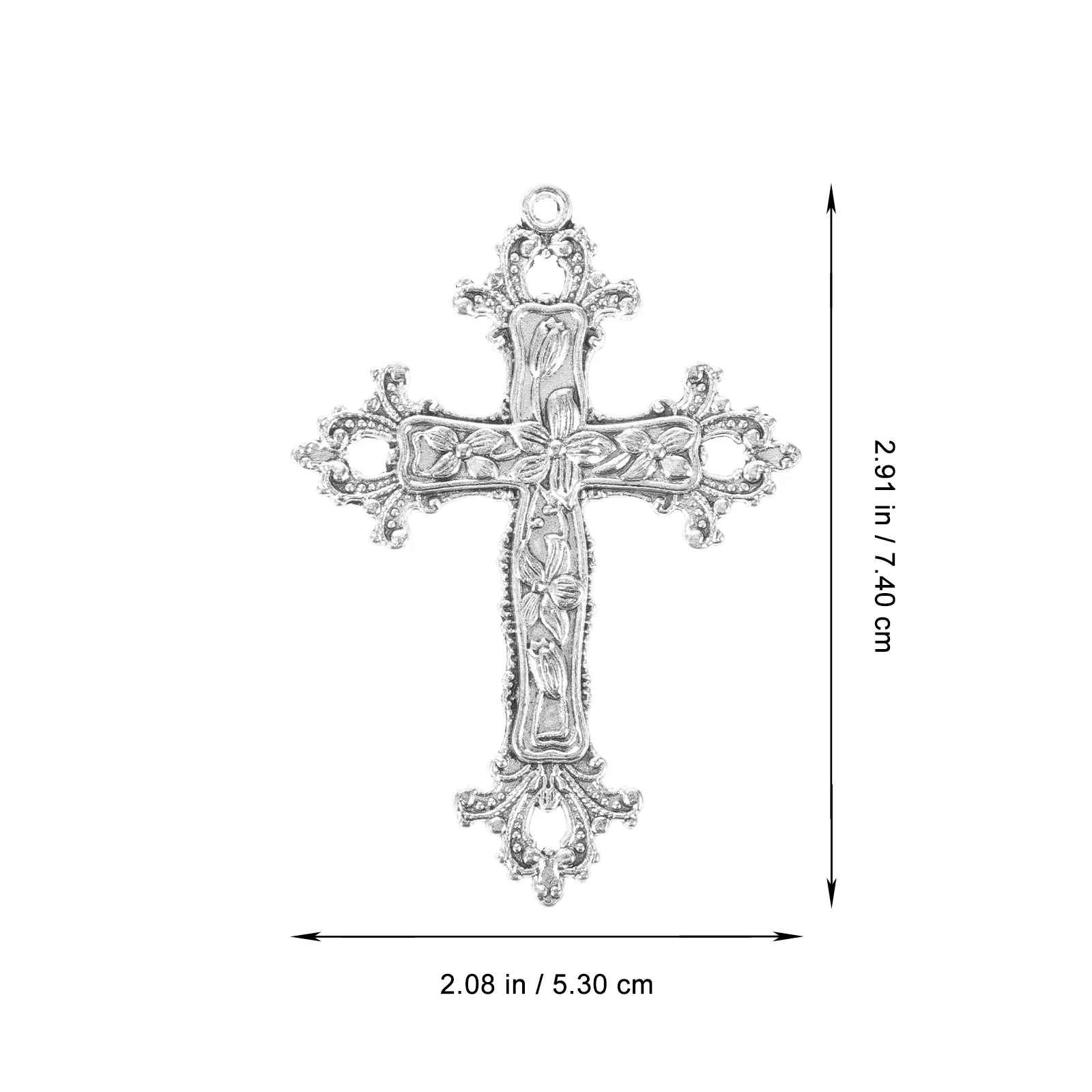 

10Pcs Fashion Pendant Charms Alloy Cross Shape for DIY Necklace Bracelet Keychain Jewelry Making Sweater Chain Decorative