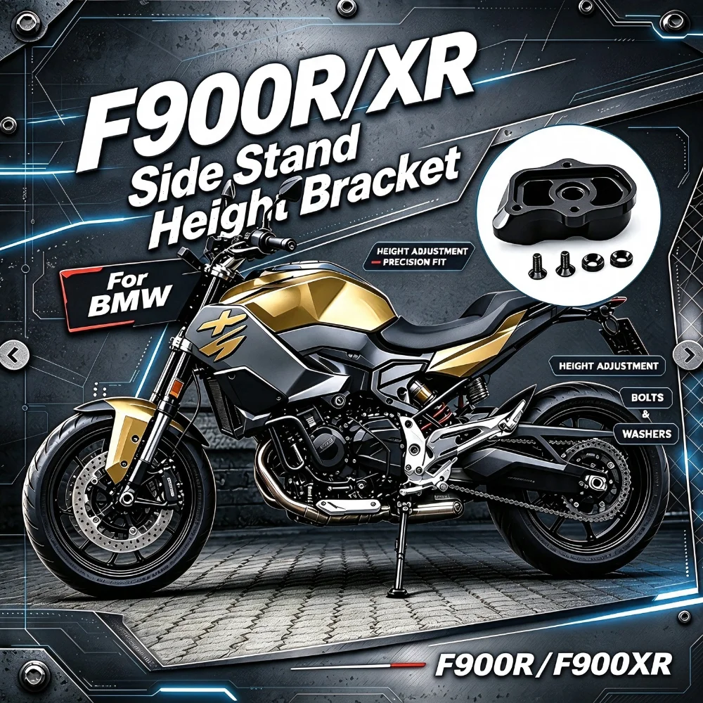 Pour BMW F 900 R F900R, patin d'extension pour béquille latérale, support de hauteur pour béquille latérale, extension de béquille latérale F 900 XR F900XR