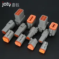 JATY 1set  DT06-2S DT04-2P 2p3p4p6p8p12-pin Automotive Waterproof Connector Automotive Wire Male and Female Plugs