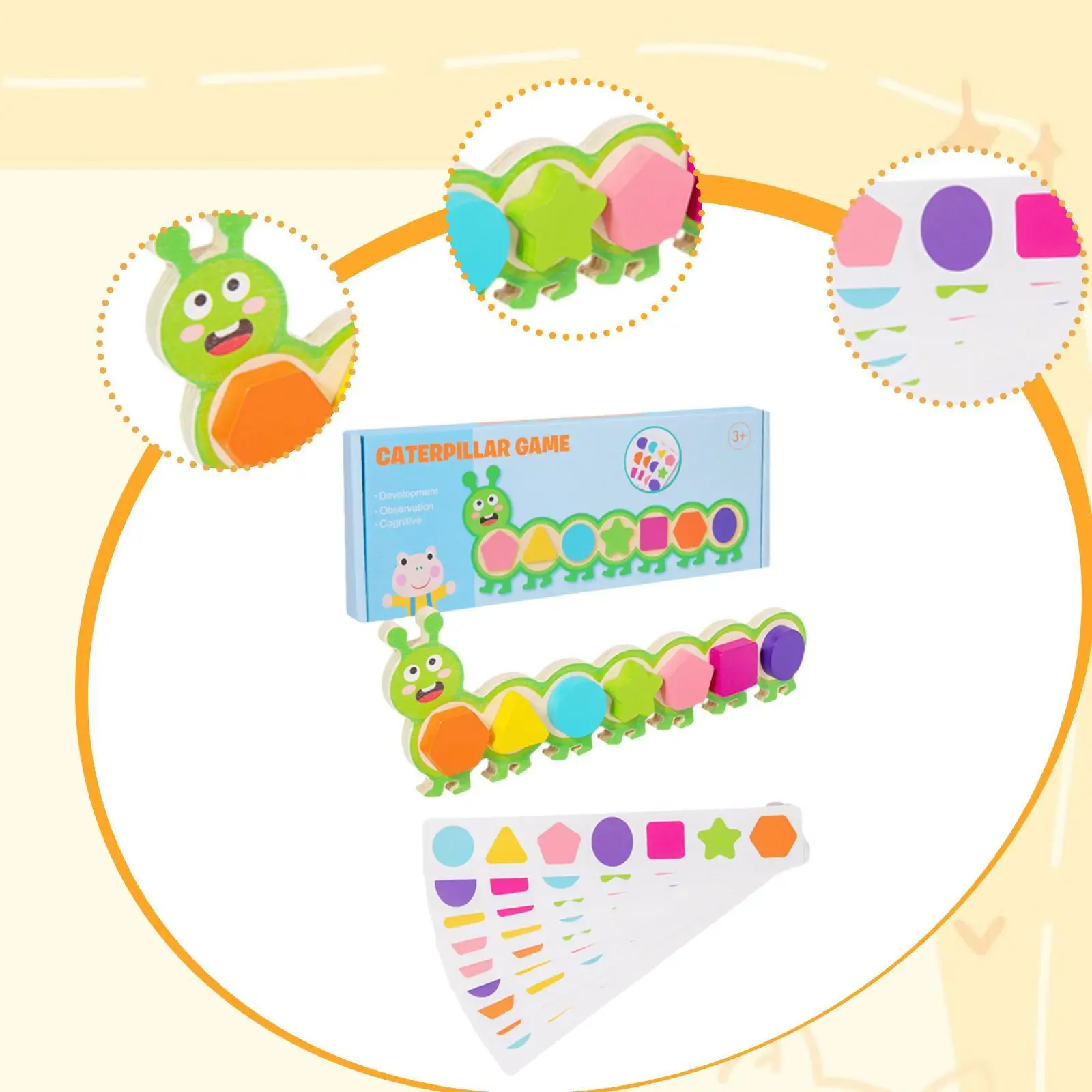 Selezionatore di forme in legno Attività Abilità motorie fini Riconoscimento educativo dei colori per bambini Ragazzi Ragazze Regali di compleanno per bambini