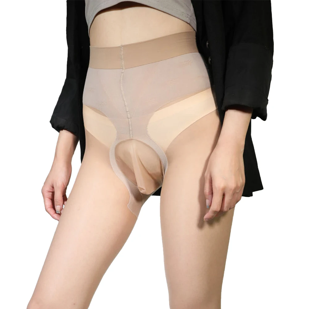 

Men's 5D Stretch Pantyhose Invisible Stockings Shiny Sheer Tights Ball Thin Bodyhose Seamless Soft Body Sock Stretch Lingerie