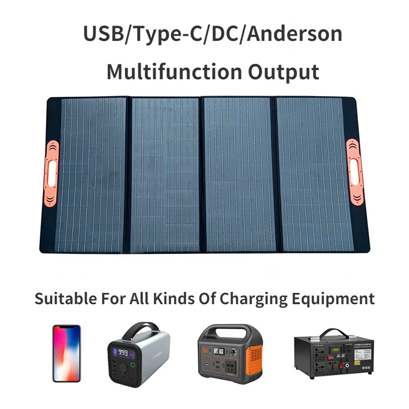 Klappbares Solar panel 200 Watt Solar panel 100W 400W Flexibles Diy-Boot-Ladegerät Solar-Panel Rv Motor home Super kondensator