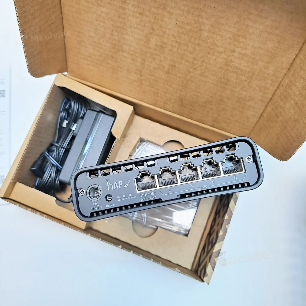 Mikrotik C52ig-5Haxd2haxd-TC Hap Ax2 Wifi6 802.11Ax Wireless Gateway802.11Ax WPA3 5X10/100/1000 Ethernet Ports