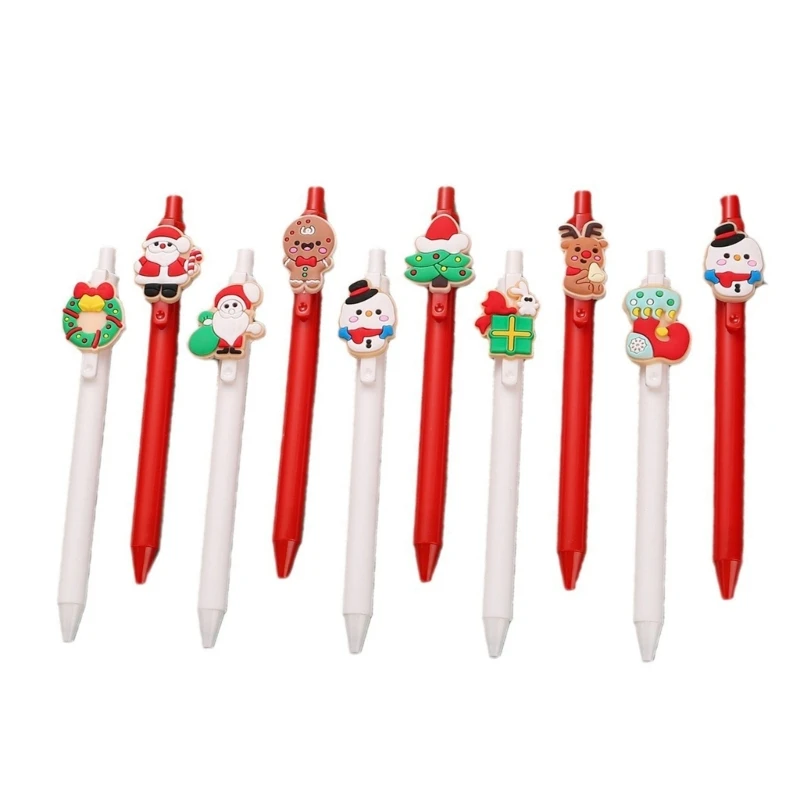 5/10 Pcs Santa Caneta gel Caneta neutra Caneta assinatura 0,5 mm Caneta diário