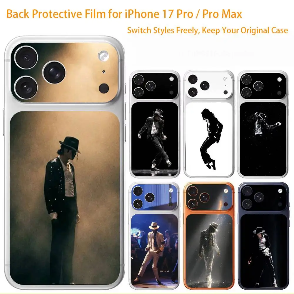 

Dance M-Michael J-Jackson Premium Skin Wrap for iPhone 17 Pro/Max, Back Frame Camera Protective Decal (Not Case)