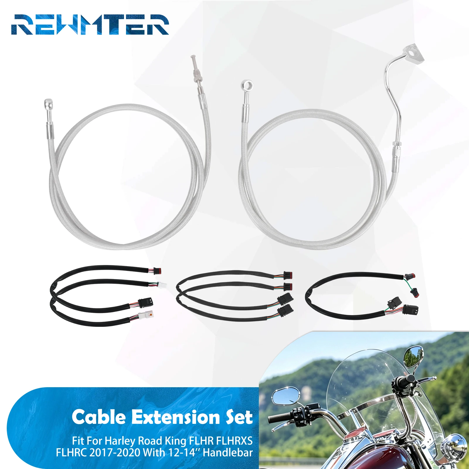 Motorcycle Handlebar Cable Extension Kit 12