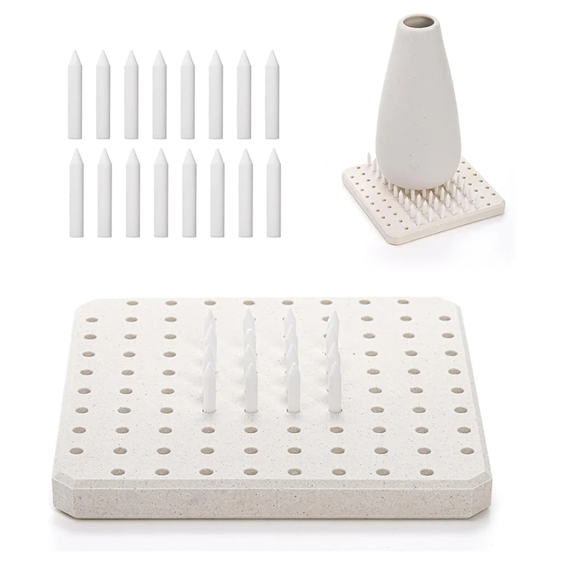 TOP Kiln Tilt Support Nail Pottery Firing Pad, Ceramic Refractory Support Pad, High Temperature Resistant Kiln Burning Tool